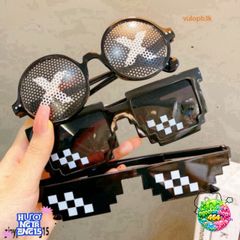 Kính Thuglife MINECRAFT 6 Chấm - Kính Mắt Thời Trang Cá Tính, Phong Cách Độc Đáo Cho Game Thủ và Người Yêu Thích Tiếng Game