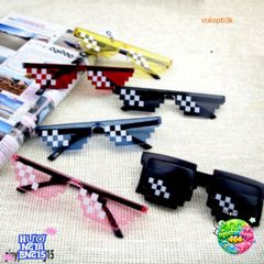 Kính Thuglife MINECRAFT 6 Chấm - Kính Mắt Thời Trang Cá Tính, Phong Cách Độc Đáo Cho Game Thủ và Người Yêu Thích Tiếng Game