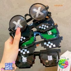 Kính Thuglife MINECRAFT 6 Chấm - Kính Mắt Thời Trang Cá Tính, Phong Cách Độc Đáo Cho Game Thủ và Người Yêu Thích Tiếng Game