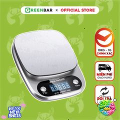 Cân điện tử Greenbar CH305 - Cân tiểu ly thông minh với chức năng Timer, độ chính xác 1g-5kg, thiết kế sang trọng cho bếp nhỏ