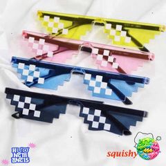 Kính Mắt Thuglife MINECRAFT 6 Chấm - Kính Đa Sắc Thời Trang Dành Cho Fan Game 8bit - Phong Cách Cực Chất