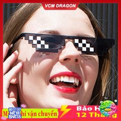 Kính Mắt Thug Life 6 Chấm Nhiều Màu Phong Cách Minecraft - Phụ Kiện Cool Cho Gamer Cá Tính
