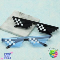Kính Mắt Thug Life 6 Chấm Nhiều Màu Phong Cách Minecraft - Phụ Kiện Cool Cho Gamer Cá Tính