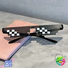 Kính Mắt Thug Life 6 Chấm Nhiều Màu Phong Cách Minecraft - Phụ Kiện Cool Cho Gamer Cá Tính