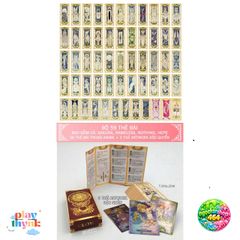 Bài Tarot Clow & Sakura Cổ Điển - Bộ 56+3 Thẻ Anime Manga Độc Đáo, Hộp 2 Lớp Dày, Quà Tặng Fan Thích Fandom Nhật Bản