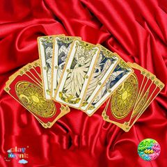 Bài Tarot Clow & Sakura Cổ Điển - Bộ 56+3 Thẻ Anime Manga Độc Đáo, Hộp 2 Lớp Dày, Quà Tặng Fan Thích Fandom Nhật Bản