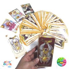 Bộ Bài Sakura 56 Lá Hồng Nâu - Dịch Tiếng Việt, Hướng Dẫn Chơi Bài - Quà Tặng Học Tiếng Nhật Sáng Tạo