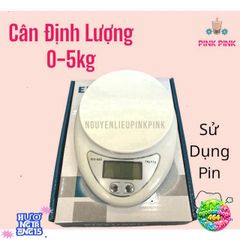 Cân Điện Tử Nhỏ Gọn Pink B05 - Đo Chính Xác 0-5kg Cho Trà Sữa, Pha Chế Nguyên Liệu Thực Phẩm