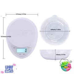 Cân Điện Tử Mini B05 - Cân Bánh Chính Xác 1g-5Kg Tặng 2 Pin AAA, Tiện Dụng Cho Nhà Bếp, Thể Dục, Làm Bánh
