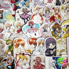 Bộ 54 Sticker Sakura Clow - Hình Dán Trang Trí Chất Lượng Cao, An Toàn, Hoàn Hảo Cho Fan Manga Anime