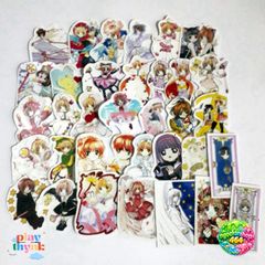 Bộ 54 Sticker Sakura Clow - Hình Dán Trang Trí Chất Lượng Cao, An Toàn, Hoàn Hảo Cho Fan Manga Anime
