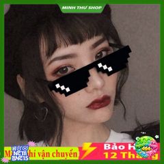 Kính Thug Life 6 Chấm Nhiều Màu - Kính Mắt Minecraft Phong Cách Độc Đáo Cho Game Thủ