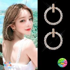 Bông Tai Vòng J6 - Bông Tai Hình Học Nữ Tính - Bạc 925, Vàng 18K Chống Dị Ứng, Hộp Đựng Sang Trọng
