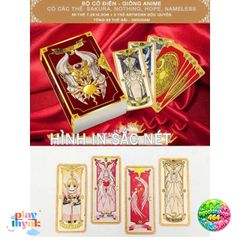Bộ Bài Thủ Lĩnh Thẻ Bài Sakura Clow Classic 56 Lá - Vintage Manga Tarot Size 7.2x16cm - Quà Tặng Cho Fan Anime