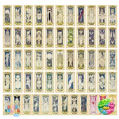 Bộ Bài Thủ Lĩnh Thẻ Bài Sakura Clow Classic 56 Lá - Vintage Manga Tarot Size 7.2x16cm - Quà Tặng Cho Fan Anime