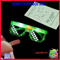 Kính Phát Sáng Thuglife LED Độc Đáo - Phụ Kiện Thời Trang Dự Tiệc 3/6 Chấm, Nổi Bật Tại Mọi Sự Kiện