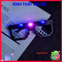 Kính Phát Sáng Thuglife LED Độc Đáo - Phụ Kiện Thời Trang Dự Tiệc 3/6 Chấm, Nổi Bật Tại Mọi Sự Kiện