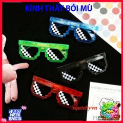 Kính Phát Sáng Thuglife LED Độc Đáo - Phụ Kiện Thời Trang Dự Tiệc 3/6 Chấm, Nổi Bật Tại Mọi Sự Kiện