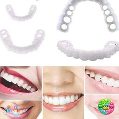 Răng Giả Silicone Trắng Sáng Đẹp - Bộ Bọc Răng Đa Dụng Cho Nụ Cười Xinh Xắn, Phù Hợp Người Lớn