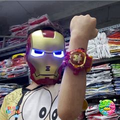 Mặt Nạ Siêu Nhân Phát Sáng Avengers - Khẩu Trang LED Đa Màu Thích Hợp Cho Trẻ Em Và Người Lớn - Quà Tặng Độc Đáo