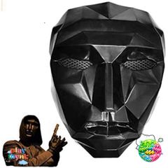 Mặt Nạ Boss Squid Game - Phụ Kiện Halloween Độc Đáo Cho Tiệc Tùng, Cosplay, Trang Trí Lễ Hội, Kích Thước 21x16cm