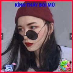 Kính Mát Tròn Gọng Kim Loại Đen Vàng Thời Trang Cho Nam - Phong Cách Trẻ Trung, Chống Ánh Sáng Mạnh, Đa Dạng Màu Sắc