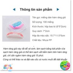 Miếng Dán Hàm Răng Giả Silicone Đa Màu - Sản Phẩm Chăm Sóc Cá Nhân Dễ Vệ Sinh, Sử Dụng Thoải Mái và Tiện Lợi