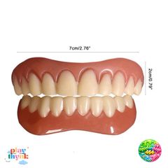 Răng Giả Silicon Dán Hàm Trên & Dưới - Phụ Kiện Nha Khoa An Toàn, Dễ Dàng Dùng, Tạo Nụ Cười Hoàn Hảo