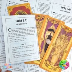 Tờ Hướng Dẫn Trải Bài Clow Sakura Đơn Giản - In Chất Lượng A4, Giúp Người Mới Bắt Đầu Với Bài Tarot