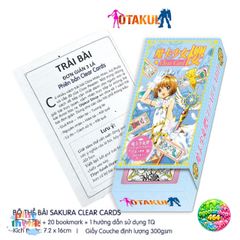 Bộ Bài Tarot Sakura Clear Card - Khám Phá Thế Giới Phép Thuật Cùng Sakura - 45 Lá Bài Gợi Nhớ Tuổi Thơ Anime Kỳ Diệu