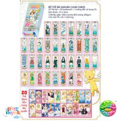 Bộ Bài Tarot Sakura Clear Card - Khám Phá Thế Giới Phép Thuật Cùng Sakura - 45 Lá Bài Gợi Nhớ Tuổi Thơ Anime Kỳ Diệu