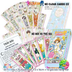 Bộ Bài Tarot Sakura Clear Card - Khám Phá Thế Giới Phép Thuật Cùng Sakura - 45 Lá Bài Gợi Nhớ Tuổi Thơ Anime Kỳ Diệu