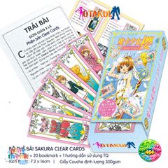 Bộ Bài Tarot Sakura Clear Card - Khám Phá Thế Giới Phép Thuật Cùng Sakura - 45 Lá Bài Gợi Nhớ Tuổi Thơ Anime Kỳ Diệu