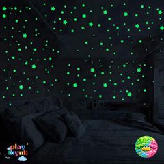 Dán Tường Dạ Quang 200 Ngôi Sao Sáng Tạo Ánh Sáng Đêm - Trang Trí Phòng Ngủ Huyền Bí, Quà Tặng Độc Đáo
