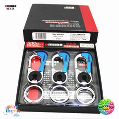 Khóa Cầm Móc 3 Khóa OMUDA 3754 - Thiết Kế Độc Đáo, Màu Xanh Dương, Phù Hợp Cho Ô Tô, Xe Máy, Quà Tặng Ý Nghĩa