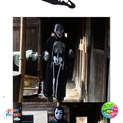 Bộ Hóa Trang Halloween Mặt Nạ Áo Ma Xương JKZ21 - Set Đồ Hóa Trang Cho Nam Nữ, Kiểu Dáng Độc Đáo, Chất Liệu Bền Chắc