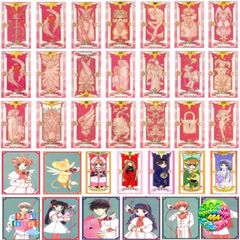 Bộ 56 Sticker Sakura Clow Cards Dễ Dán - Thiết Kế Mô Phỏng Lá Bài Hồng Đáng Yêu cho Fan Anime và Quà Tặng