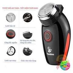 Máy cạo râu Yandou SC 501 - Thiết bị tỉa lông nam chạy pin siêu bền, đầu cạo xoay an toàn, đáng tin cậy cho người dùng.