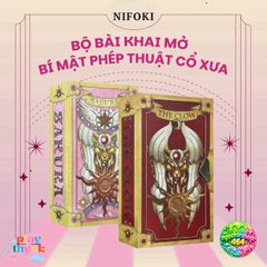 Bộ Bài The Clow Sakura Size Gốc - Bài Tarot 52 Lá Chất Liệu Giấy Cứng Thiết Kế Đẹp Mắt - Quà Tặng Thú Vị Cho Người Mới Bắt Đầu