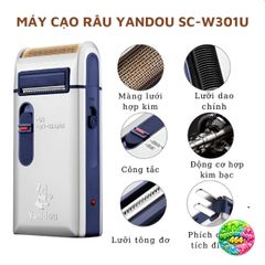 Máy Cạo Râu Yandou SC-W310U 2025 - Cạo Sắc Bén, Thiết Kế Nhỏ Gọn, Siêu Bền, Quà Tặng Ý Nghĩa cho Nam