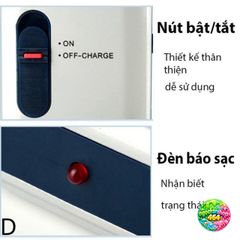 Máy Cạo Râu Pin Sạc Yandou Cao Cấp - Tiện Lợi Du Lịch, Lưỡi Ngang Sắc Nhọn, Bao Da Sang Trọng, Quà Tặng Ý Nghĩa cho Phái Đẹp