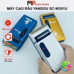 Máy Cạo Râu 2 Trong 1 YANDOU SC-W301U - Lưỡi Dao Sắc Bén, Sạc Siêu Nhanh, Bảo Hành 12 Tháng, Tiện Lợi Cho Nam