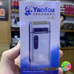 Máy Cạo Râu Yandou Cao Cấp - Sạc Pin Gọn Nhẹ với Bao Da và Lưỡi Cắt Sắc Nét - Quà Tặng Ý Nghĩa cho Bạn Bè