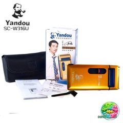 Máy Cạo Râu Sạc Tiện Lợi Kèm Bao Da Yandou - Lưỡi Cắt Sắc, Nhỏ Gọn Cho Du Lịch và Công Tác