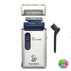 Máy Cạo Râu Sạc Yandou Siêu Bền - Lưỡi Cắt Ngang Trơn Mịn Vỏ Nhôm Sang Trọng - Thiết Kế Nhỏ Gọn Du Lịch