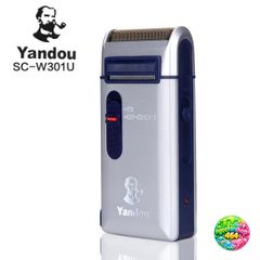 Máy Cạo Râu Sạc Yandou Siêu Bền - Lưỡi Cắt Ngang Trơn Mịn Vỏ Nhôm Sang Trọng - Thiết Kế Nhỏ Gọn Du Lịch