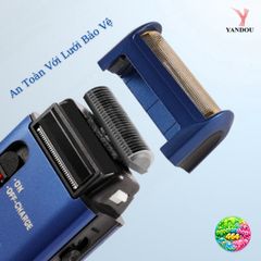Máy Cạo Râu Dùng Pin Yandou SC312 - Thiết Kế Sang Trọng, Lưỡi Cạo Chống Xước, Sạc USB Tiện Lợi, Quà Tặng Ý Nghĩa Cho Đàn Ông