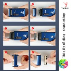Máy Cạo Râu Dùng Pin Yandou SC312 - Thiết Kế Sang Trọng, Lưỡi Cạo Chống Xước, Sạc USB Tiện Lợi, Quà Tặng Ý Nghĩa Cho Đàn Ông