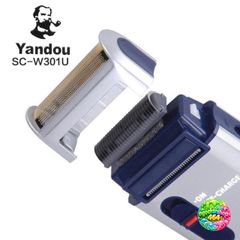 Máy Cạo Râu YANDOU W301U Chính Hãng Sạc USB Nhỏ Gọn - Dễ Sử Dụng và Tháo Lắp Vệ Sinh Tiện Lợi cho Nam Giới