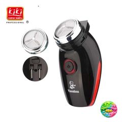 Máy Cạo Râu Yandou SC501 - Lưỡi Tròn Sạch Sát, Pin Sạc Liền, Thiết Kế Thanh Gọn, Túi Đựng Thời Trang cho Đàn Ông